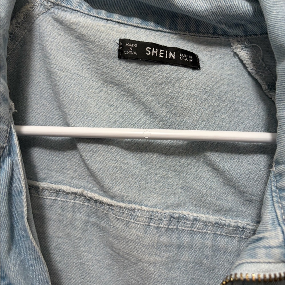 Denim Blue Utility Jacket - image 2